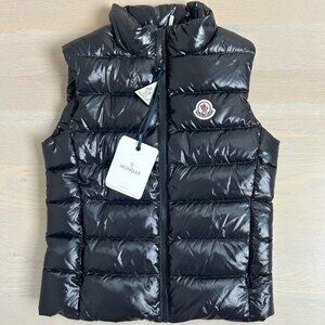 Authentic Brand New Moncler Ghany Down Vest Black Kids Size 12 - New With Tags